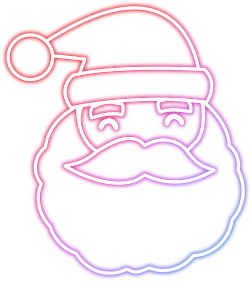 サンタクロースの顔